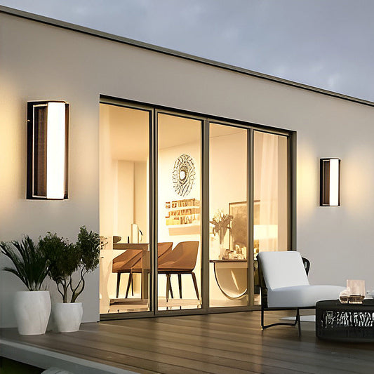 Lámpara solar LED moderna para pared exterior