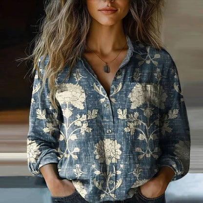 BLUSA VINTAGE IMPRESA NIVES I