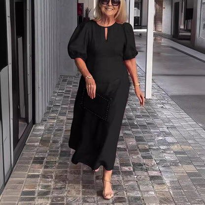 Frankie - Vestido suelto con mangas abullonadas chic