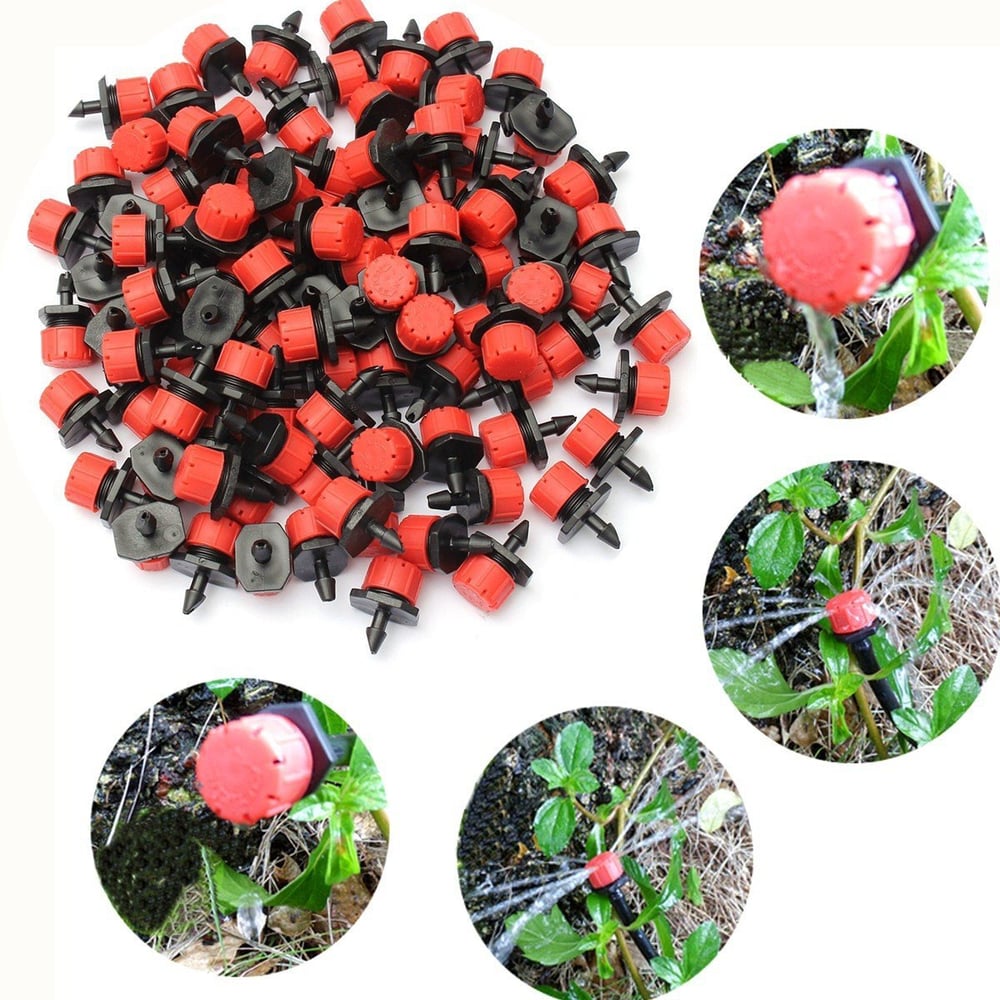 Goteadores de riego ajustables para cuidado preciso de plantas (50+50 GRATIS)
