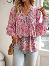 Stéphanie | Blusa Floral Boho