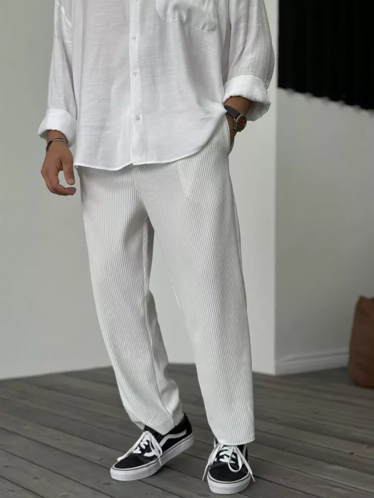 Feli - Pantalones de Lujo Suaves para Hombre