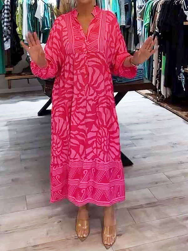 Cora | Vestido Estampado Vibrante