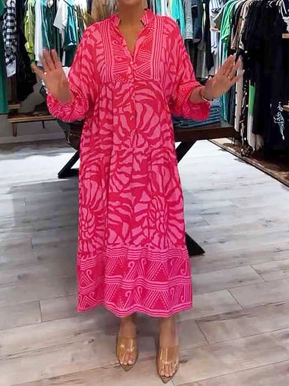 Cora | Vestido Estampado Vibrante