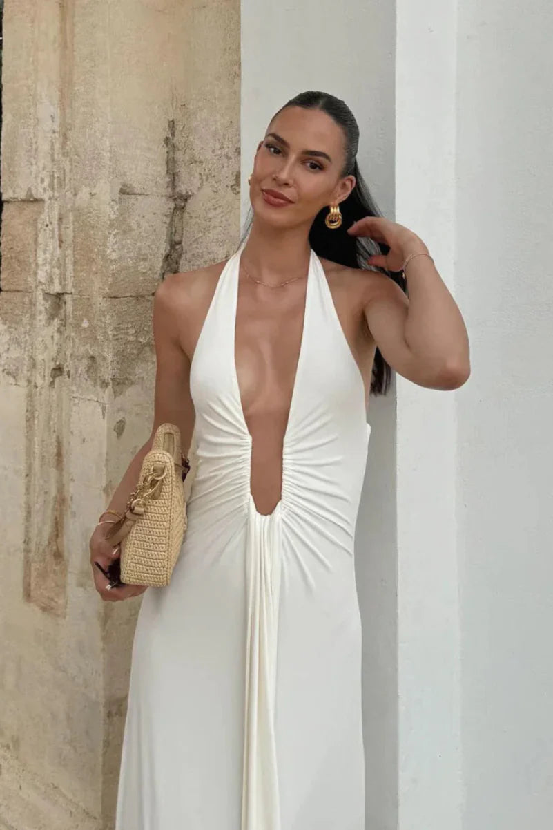 Valeria | Maxi Dress in Cupro