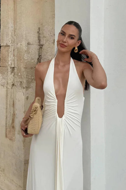 Valeria | Maxi Dress in Cupro