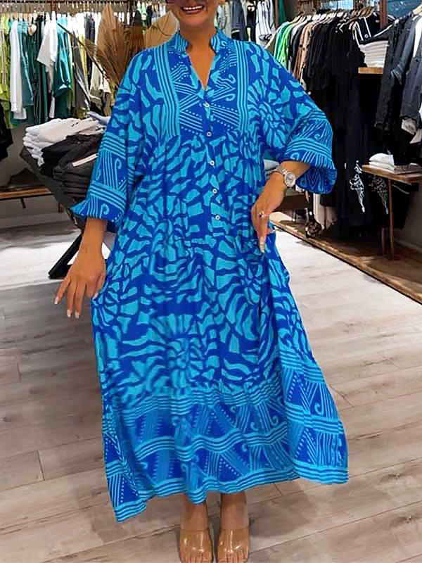 Cora | Vestido Estampado Vibrante