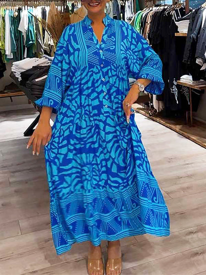 Cora | Vestido Estampado Vibrante