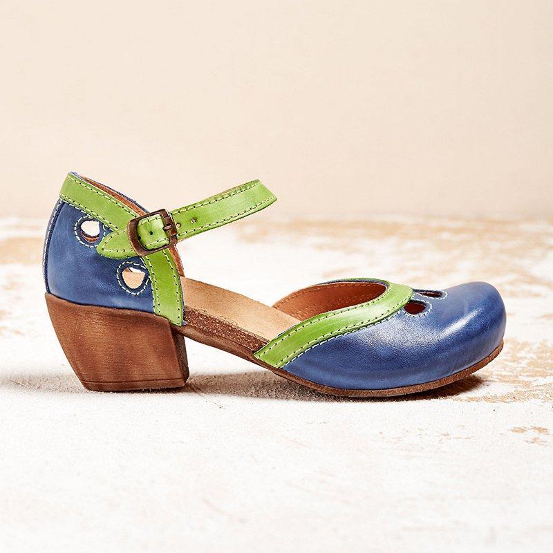 Celda – Sandalias cómodas de tacón bajo