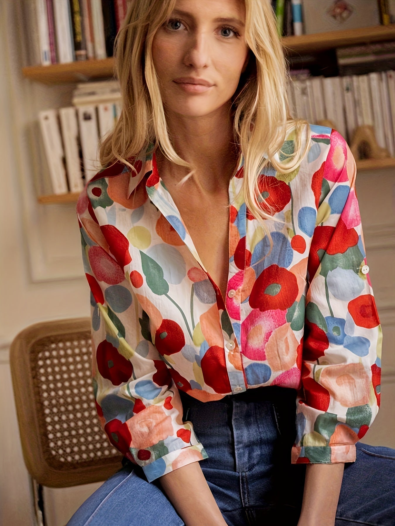 Mylene | Blusa Floral Colorida