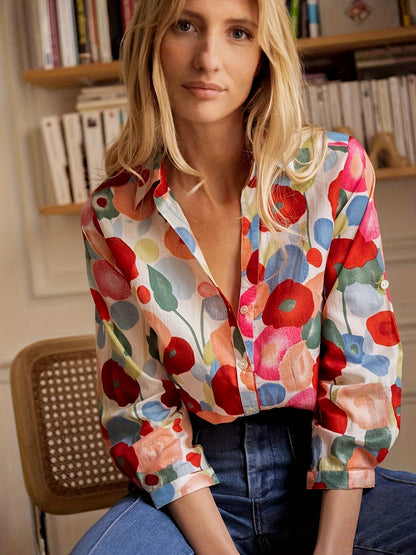 Mylene | Blusa Floral Colorida