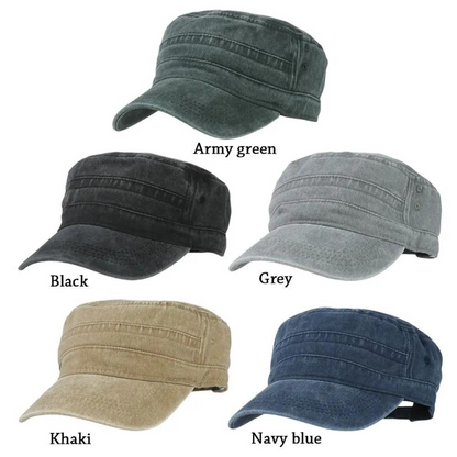 Gorra de ejército retro para hombres - aspecto clásico, detalles modernos