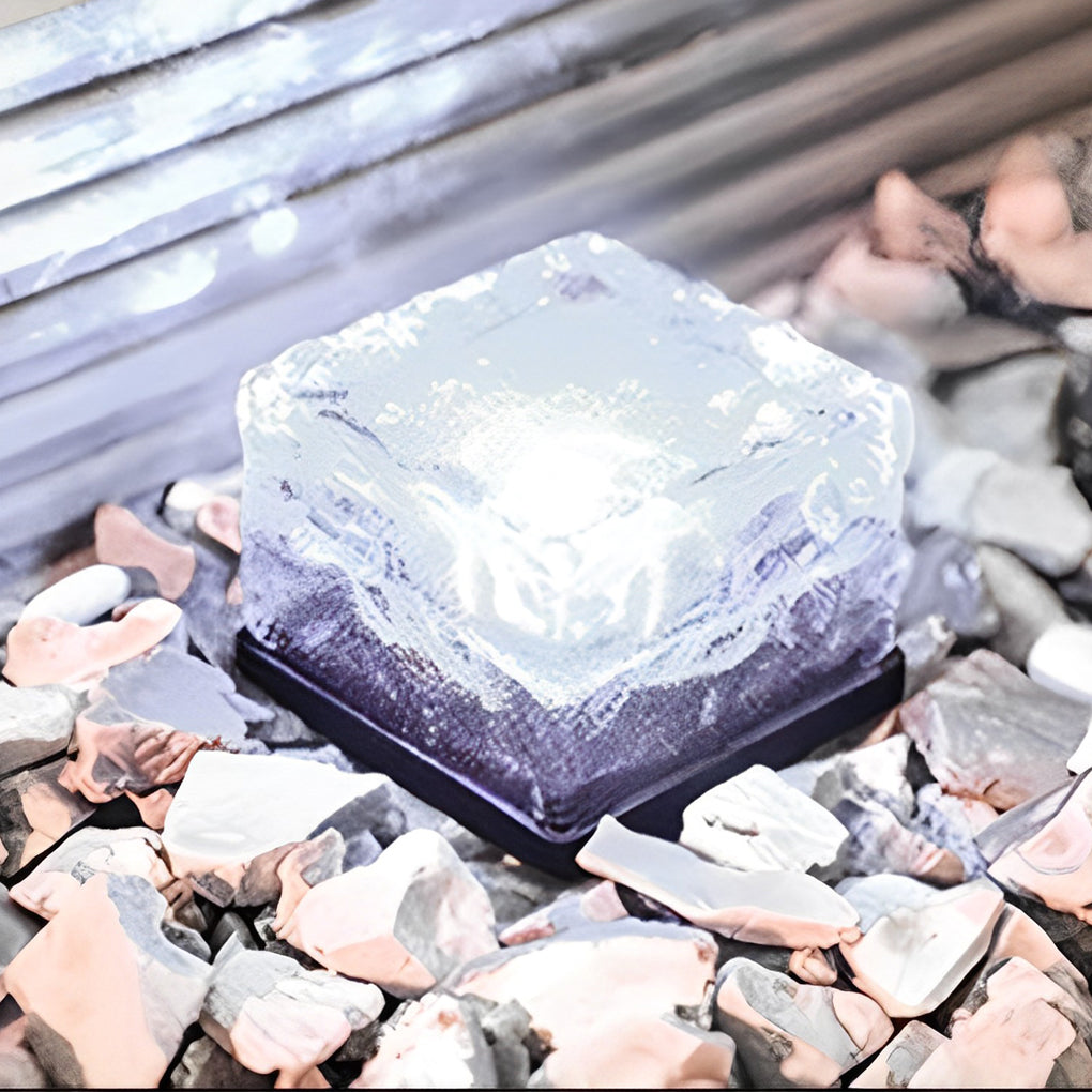 Garden Solar Glass Brick Path Lights