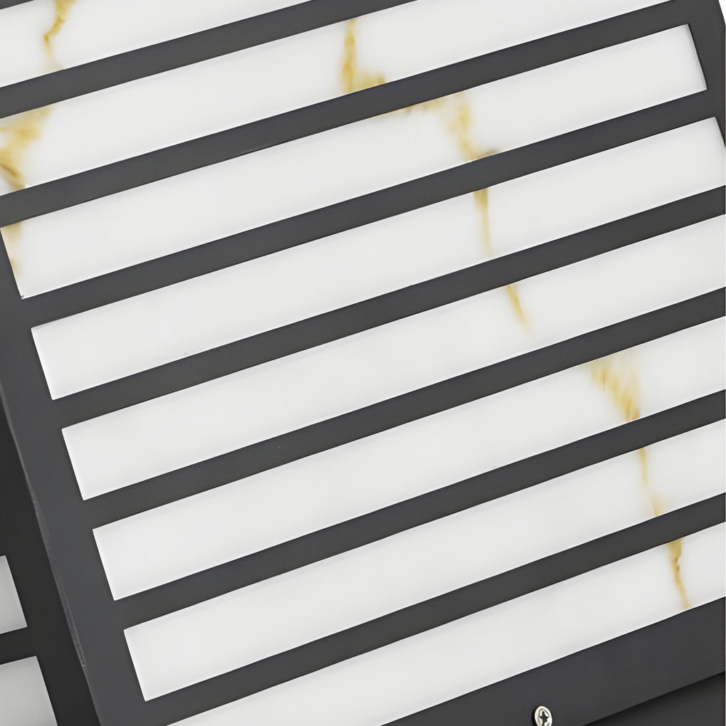 Luz solar de poste para exteriores Farol moderno negro