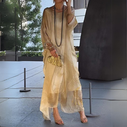 Loreine | Encantador Vestido de Chifón de Seda