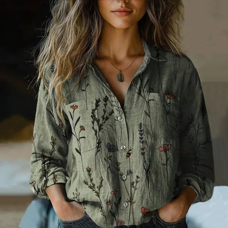 BLUSA VINTAGE IMPRESA NIVES I