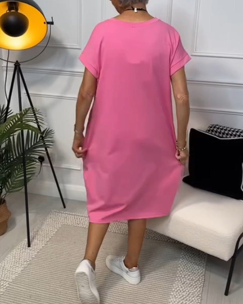 Cleo - Vestido elegante de manga corta
