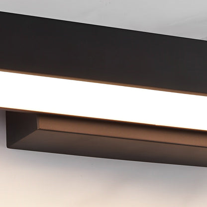 Lámpara de pared exterior de acero inoxidable negro
