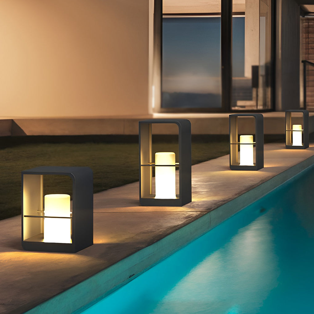 Outdoor Solar Garden Lantern with LED Light