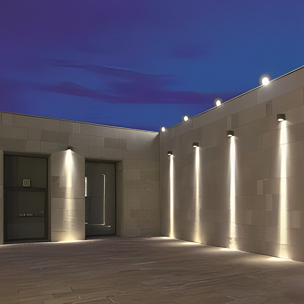 Lámpara de pared exterior moderna impermeable con foco LED