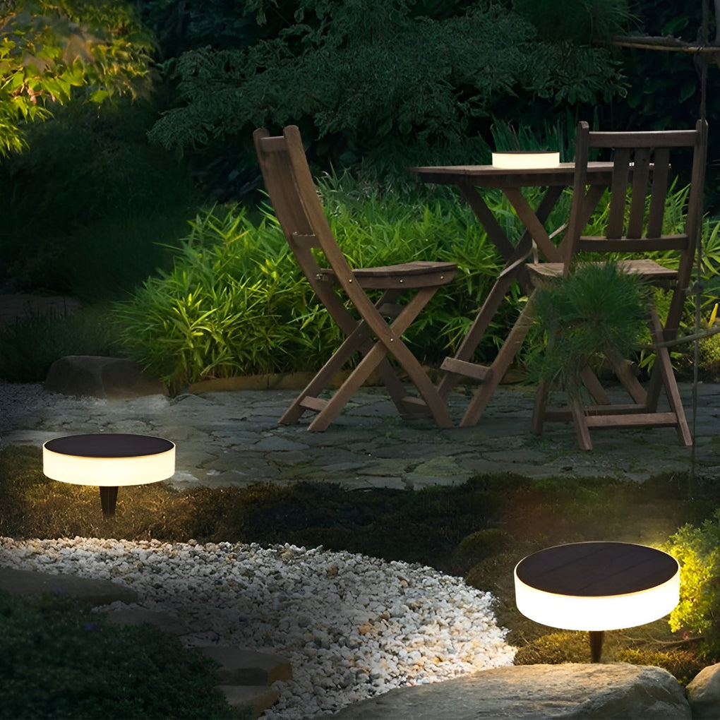 Garden Lights Solar Powered LED Ground Discs
