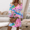 Sylvie - Vestido Mini Rosa para Mujer con Mangas de Campana