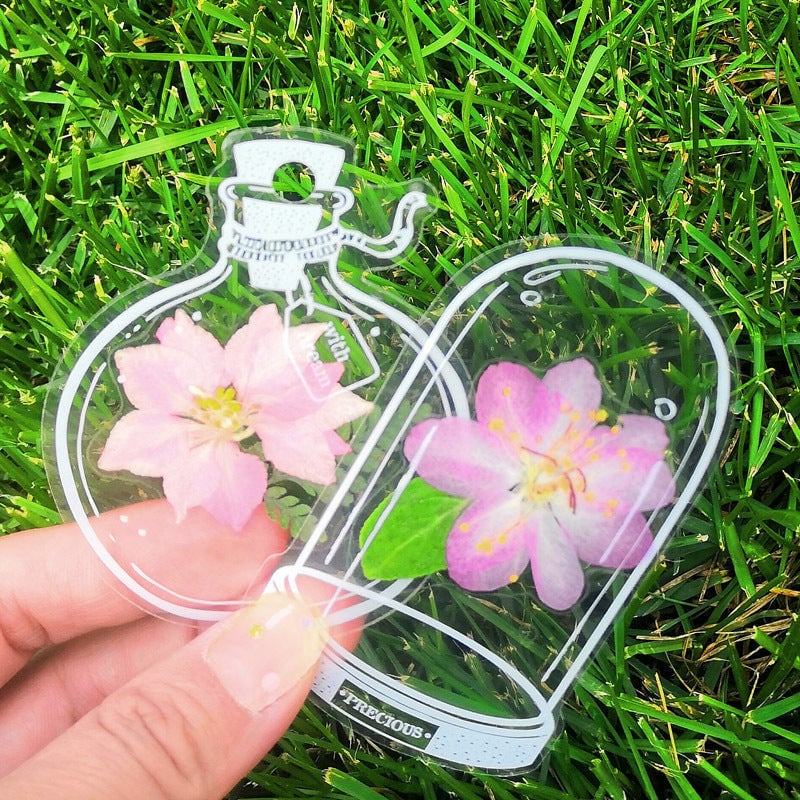 Conjunto de Marcadores de Flores Secas (15 + 15)