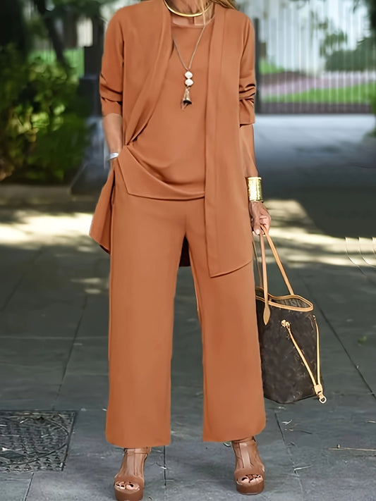 Yvette | Conjunto de tres piezas elegante y chic