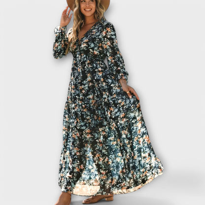 Juno - Vestido Maxi Floral Elegante