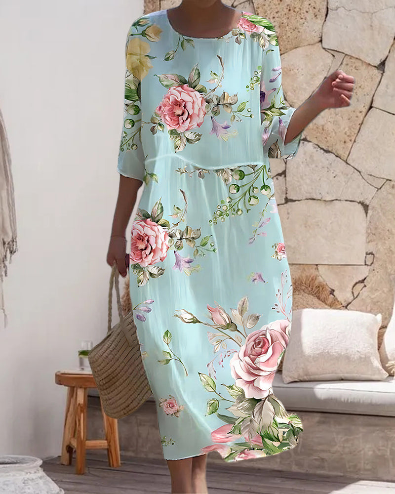 Kaye | Vestido Floral Elegante