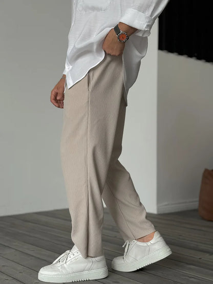 Feli - Pantalones de Lujo Suaves para Hombre