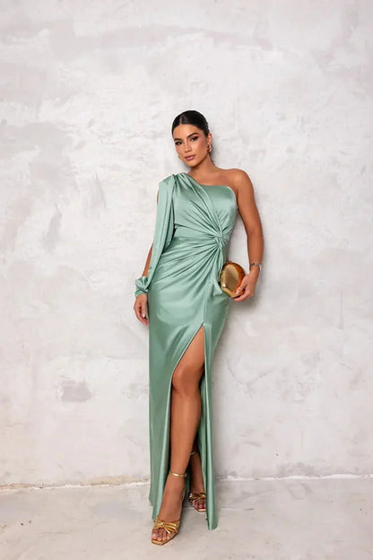 Amison | Vestido Maxi Elegante con Abertura