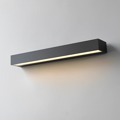Lámpara de pared moderna negra impermeable para exteriores