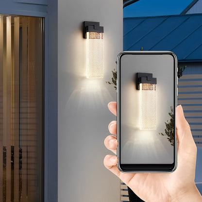 Lámpara de Pared Exterior Moderna con Cristal Impermeable Applique