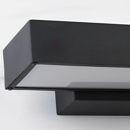 Lámpara de pared exterior de acero inoxidable negro