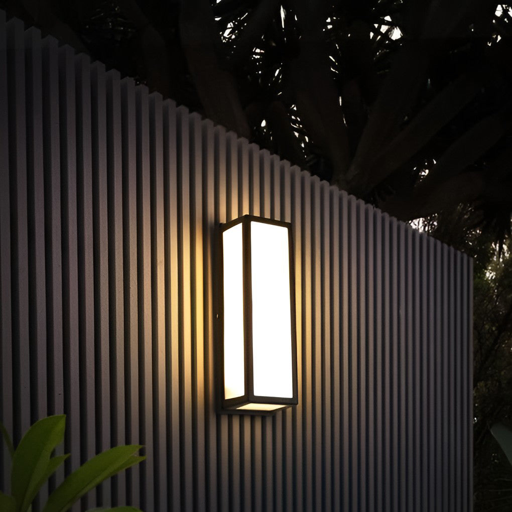 Lámpara de pared exterior aplique de aluminio negro