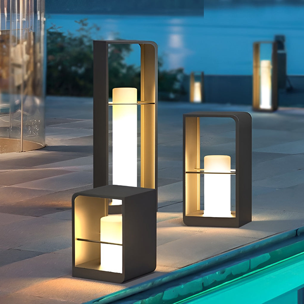 Outdoor Solar Garden Lantern with LED Light