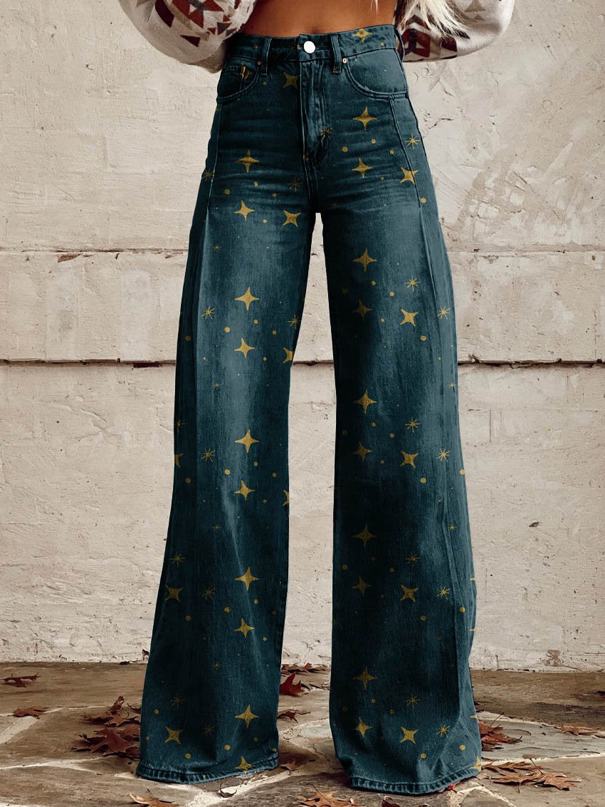 Celestial | Pantalones de pierna ancha Boho Glow