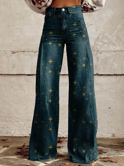 Celestial | Pantalones de pierna ancha Boho Glow
