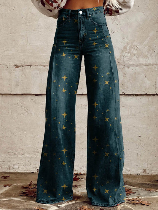 Celestial | Pantalones de pierna ancha Boho Glow