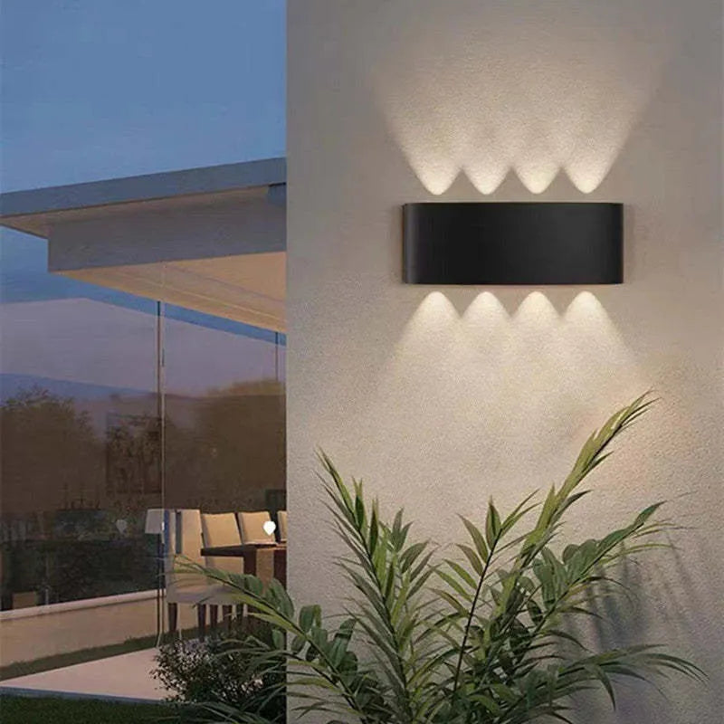 Lámpara de pared moderna blanca LED impermeable
