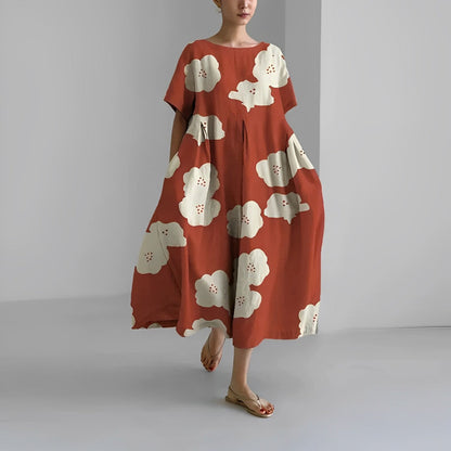 Daisy - Vestido Maxi Suelto Retro de Gran Balanceo