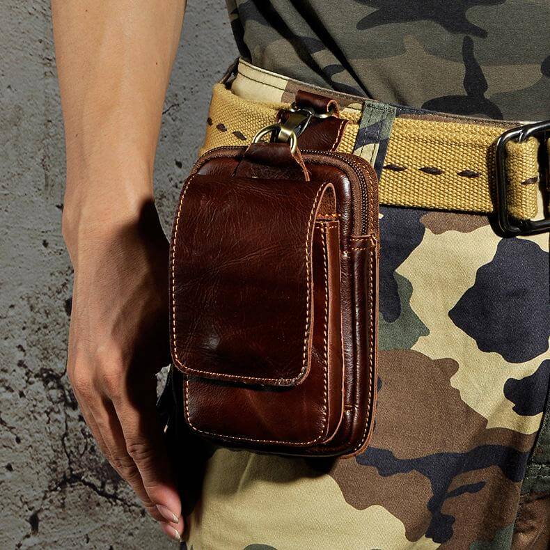 Robert - Bolso cruzado de cuero vegano vintage