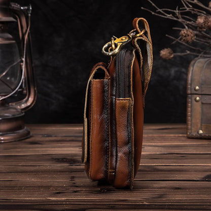 Robert - Bolso cruzado de cuero vegano vintage