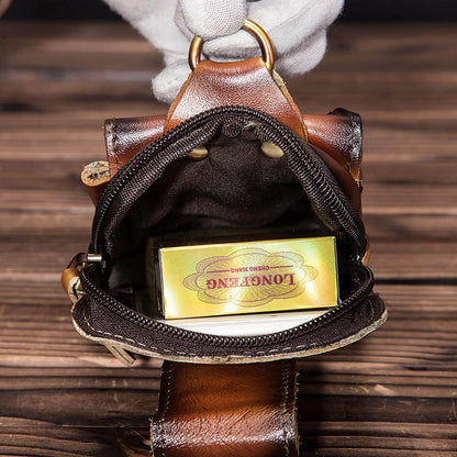 Robert - Bolso cruzado de cuero vegano vintage