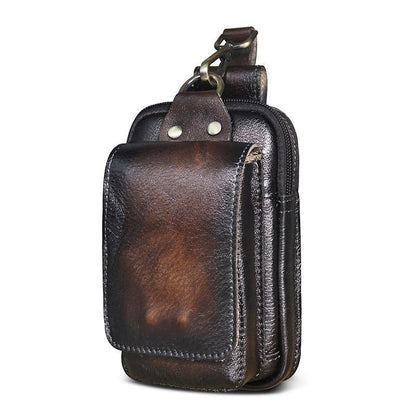 Robert - Bolso cruzado de cuero vegano vintage