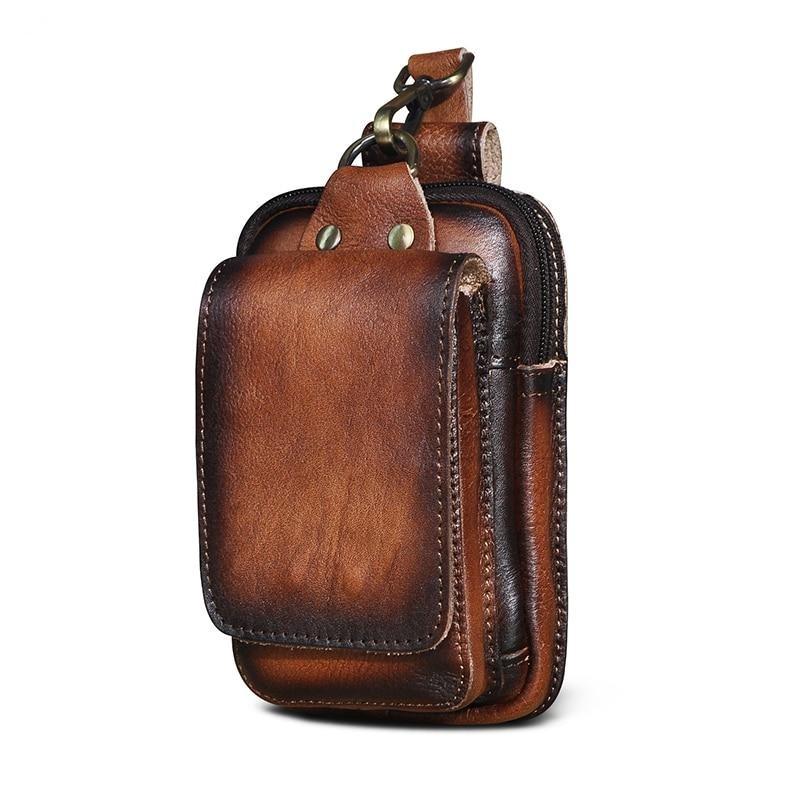 Robert - Bolso cruzado de cuero vegano vintage