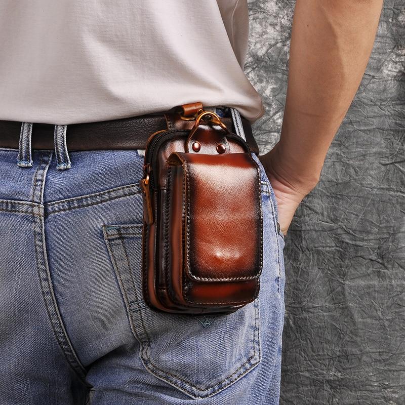 Robert - Bolso cruzado de cuero vegano vintage