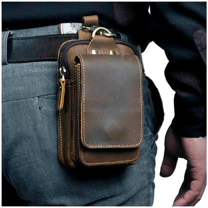 Robert - Bolso cruzado de cuero vegano vintage