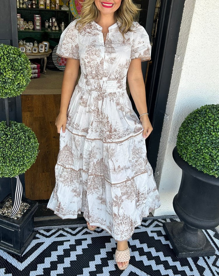 Eliza | Maxi clásico de toile